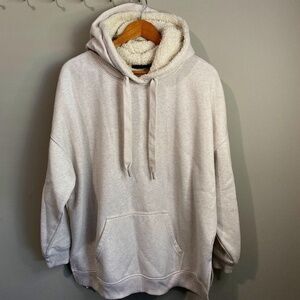 Black Tape_ Men's Off-White Pullover Hoodie Size 1X